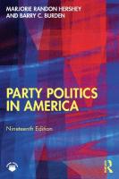 Party Politics in America 19th edition