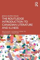 Routledge Introduction to Canadian Literature and Illness