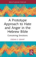 Prototype Approach to Hate and Anger in the Hebrew Bible