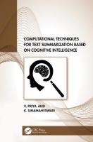 Computational Techniques for Text Summarization based on Cognitive  Intelligence