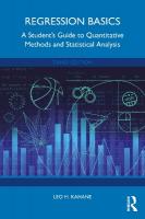 Regression Basics: A Students Guide to Quantitative Methods and Statistical Analysis 3rd edition