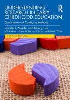 Understanding Research in Early Childhood Education: Quantitative and Qualitative Methods 2nd edition