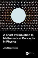 Short Introduction to Mathematical Concepts in Physics