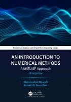 Introduction to Numerical Methods: A MATLAB® Approach 5th edition