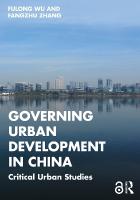 Governing Urban Development in China: Critical Urban Studies