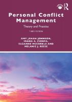 Personal Conflict Management: Theory and Practice 3rd edition