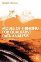Modes of Thinking for Qualitative Data Analysis 2nd edition