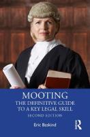 Mooting: The Definitive Guide to a Key Legal Skill 2nd edition