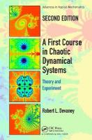 First Course In Chaotic Dynamical Systems: Theory And Experiment 2nd edition