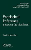 Statistical Inference Based on the likelihood: Based on the likelihood