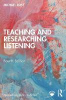 Teaching and Researching Listening 4th edition