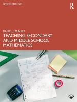 Teaching Secondary and Middle School Mathematics 7th edition