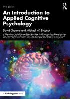 Introduction to Applied Cognitive Psychology 3rd edition