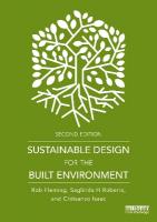 Sustainable Design for the Built Environment 2nd edition
