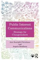 Public Interest Communications: Strategy for Changemakers