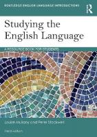 Studying the English Language: A Resource Book for Students 3rd edition