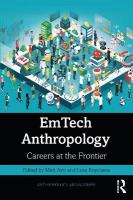 EmTech Anthropology: Careers at the Frontier