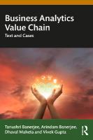 Business Analytics Value Chain: Text and Cases