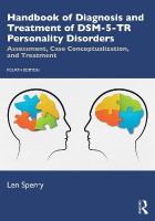 Handbook of Diagnosis and Treatment of DSM-5-TR Personality Disorders: Assessment, Case Conceptualization, and Treatment 4th edition