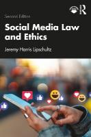 Social Media Law and Ethics 2nd edition
