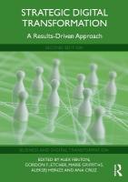 Strategic Digital Transformation: A Results-Driven Approach 2nd edition