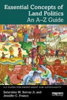Essential Concepts of Land Politics: An AZ Guide