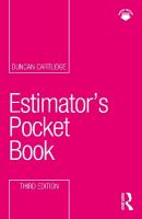 Estimators Pocket Book 3rd edition
