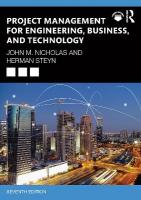Project Management for Engineering, Business, and Technology 7th edition