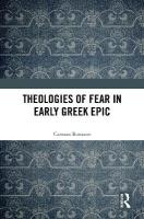 Theologies of Fear in Early Greek Epic