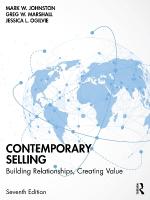 Contemporary Selling: Building Relationships, Creating Value 7th edition