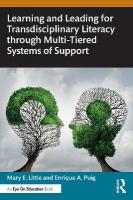 Learning and Leading for Transdisciplinary Literacy through Multi-Tiered  Systems of Support
