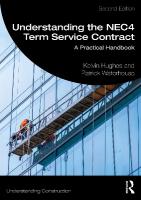Understanding the NEC4 Term Service Contract: A Practical Handbook 2nd edition