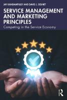 Service Management and Marketing Principles: Competing in the Service Economy
