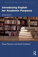 Introducing English for Academic Purposes 2nd edition