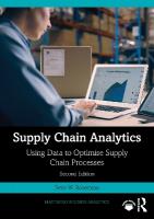 Supply Chain Analytics: Using Data to Optimise Supply Chain Processes 2nd edition