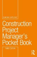 Construction Project Managers Pocket Book 3rd edition