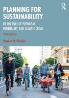 Planning for Sustainability: In the Time of Populism, Inequality, and Climate Crisis 3rd edition
