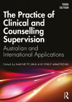 Practice of Clinical and Counselling Supervision: Australian and International Applications 3rd edition