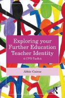Exploring your Further Education Teacher Identity: A CPD Toolkit