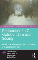Responses to 7 October: Law and Society: Law and Society