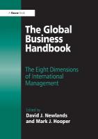 Global Business Handbook: The Eight Dimensions of International Management