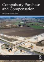 Compulsory Purchase and Compensation 12th edition