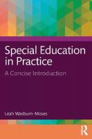 Special Education in Practice: A Concise Introduction
