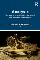 ANALYSIS: The Key to Improving Organization and Individual Performance