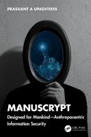 ManusCrypt: Designed for Mankind  Anthropocentric Information Security