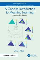 Concise Introduction to Machine Learning 2nd edition