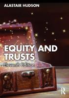Equity and Trusts 11th edition