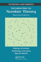 Introduction to Number Theory 2nd edition