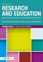 Research and Education: An Introduction to Methods, Approaches and Processes 2nd edition