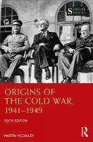 Origins of the Cold War 19411949 6th edition
